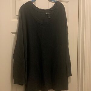 Lane Bryant Charcoal Knit Top